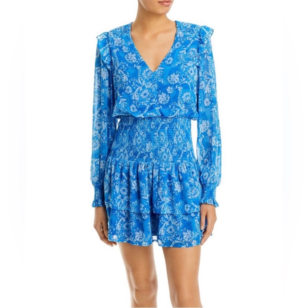 Bloomingdale's Ruffled Tiered Long Sleeve Dress